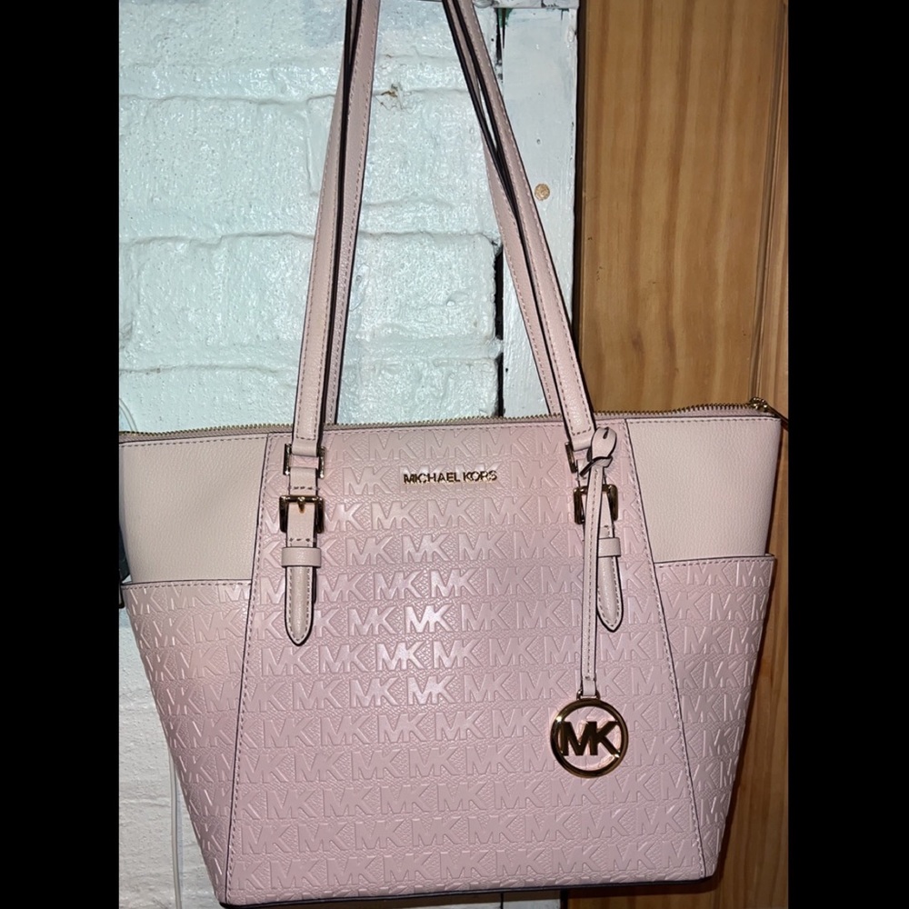 Michael kors pink tote bag